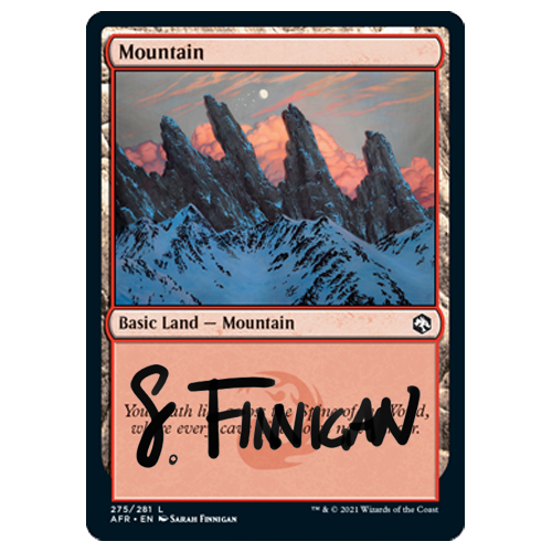 AFR Mountain MTG Artist Proof — Sarah Finnigan Art